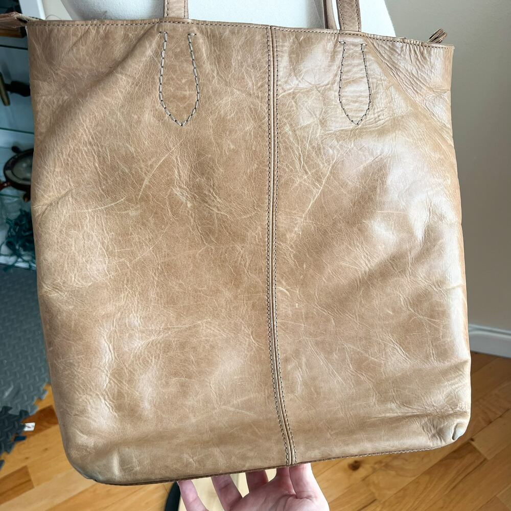 Frye Brown and Tan Leather Tote Bag with Classic Design - Picture 5 of 10